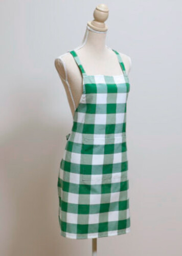Delantal vichy verde